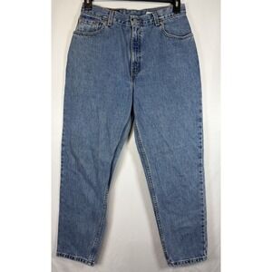 VTG Levis 550 Womens Relaxed Fit Tapered Leg Light Wash High Waisted Jeans Sz 12